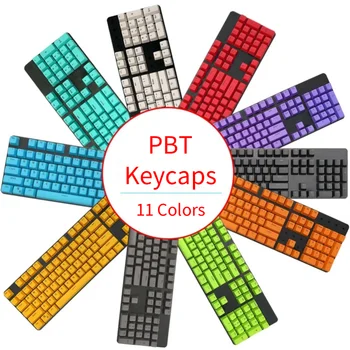 104 Клавиши OEM Profile PBT Double Shot Keycaps С Подсветкой Для Механической игровой клавиатуры Cherry Mx Switch Прозрачный Красочный Колпачок Для Ключей