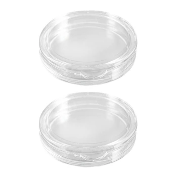 20 шт. Маленькие круглые прозрачные пластиковые капсулы для монет Коробка 21 мм