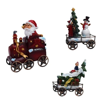 3 шт. Креативные Рождественские украшения для Поезда, подарок, Рождественское украшение, ремесло, детская игрушка