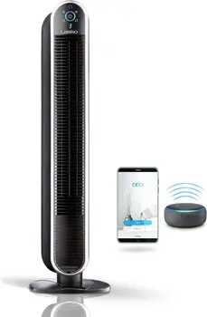 40 \ u201D Интеллектуальный осциллирующий вентилятор, работающий от Aria, подключенный по Wi-Fi, управляемый голосом, совместимый с Alexa и Google Assistant,