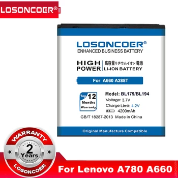 4200 мАч LOSONCOER BL194/BL179 Большой Аккумулятор Для телефона Lenovo A660 A780 A288T A520 A790E A560E A698T S760