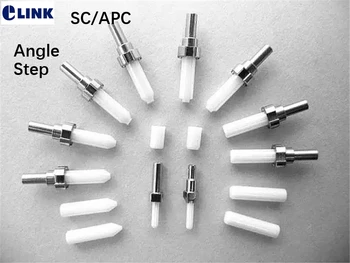 500шт керамический наконечник SC для волоконно-оптического разъема FCAPC E2000 SC/APC с фланцем 0.8 угловой Шаг подключения Бесплатная доставка