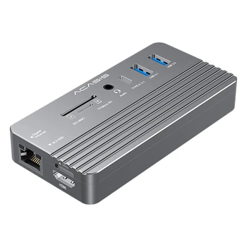 ACASIS Type C КОНЦЕНТРАТОР 10 в 1 Док-станция для M.2 NVME и SSD-накопителя SATA NGFF с поддержкой HDMI 8 ТБ Для Windows/MAC/IPAD