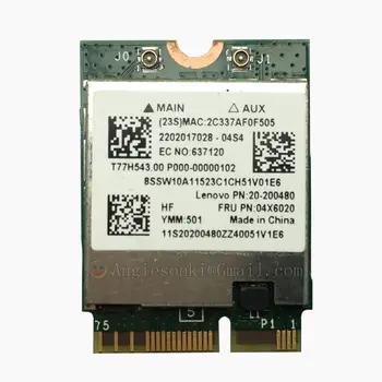 BCM94352Z AC NGFF WIFI WLAN карта + Bluetooth 4,0 для IBM/Lenovo N50-70 B50-70, Y40-70, B40-80 Touch 04X6020 Mac OS X