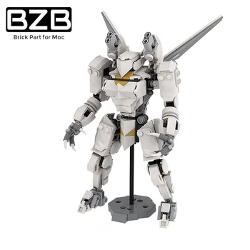 BZB MOC City Creative Mecha Engel-01 MK-II Робот, строительный блок, модель Украшения, Детские развивающие игрушки 