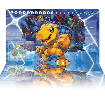 Digimon Playmat Agumon TCG CCG Карточная Игра Коврик Для Настольной Игры Коврик Для Мыши Аниме Пользовательский Настольный Коврик Настольные Аксессуары Сумка для Зон