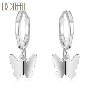 DOTEFFIL, серьги-подвески в виде бабочки из стерлингового серебра 925 пробы Для женщин, Свадебные украшения для Помолвки, Модные украшения