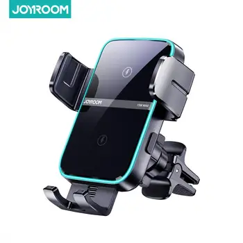 Joyroom 15 Вт, автомобильный держатель для телефона с двойной катушкой, Автоматическое быстрое беспроводное автомобильное зарядное устройство Для iPhone, Складной держатель для телефона Galaxy