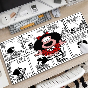 Mafalda Коврик Для мыши Gamer XL Custom Large HD Новый Коврик Для Мыши XXL Коврик Для Мыши Ковер Из Мягкого Натурального Каучука PC Коврик Для Мыши Коврик Для Мыши