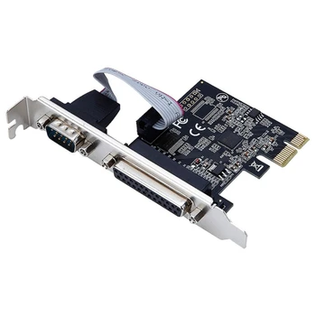 RS232 Последовательный порт COM & DB25 Принтер Параллельный порт LPT для PCI-E PCI Card Адаптер конвертер AX99100 moschip