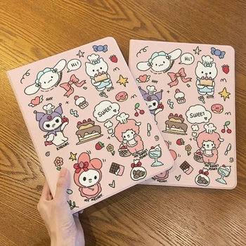 Sanrio Kawaii Hello Kitty Защитный Чехол для iPad Аниме My Melody 10,2-дюймовый Чехол-книжка с откидной Крышкой для Планшета Милый Детский Подарок