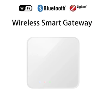 Tuya Zigbee Smart Gateway Hub Многорежимная Связь домашних Сцен WiFi Bluetooth Беспроводной Пульт Дистанционного Управления Alexa Google для Smart Life