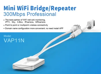 VONETS Wifi Ретранслятор Беспроводной Мост Ethernet RJ45 к WiFi Адаптеру для Мониторинга Сетевого устройства IP-принтера 2,4 ГГц VAP11N-300