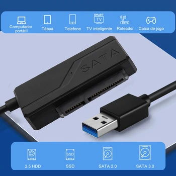 Адаптер SATA к USB 3,0 Высокоскоростная передача данных для 2,5-дюймового жесткого диска HDD Адаптер SATA