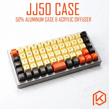 Анодированный алюминиевый корпус для клавиатуры jj50 50% custom акриловые панели акриловый диффузор jj40 Поворотная скоба для preonic