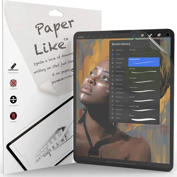 Бумажная Защитная пленка Для экрана Matte PET Painting Write Для iPad 7/8/9 10,2 Air 4 5 10,9 10-го Поколения Pro 11 Mini 4 5 6