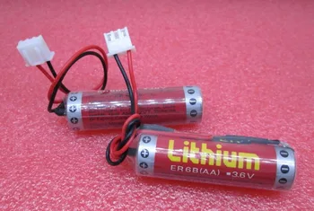 Горячая НОВИНКА ER6B ER6 AA 3,6 V FX1N/2N батарея PLC литиевая батарея Диаметром 14,5 мм * высотой 50,5 мм с белым штекером