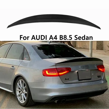 Для AUDI A4 B8.5 Седан HK Стиль Задний спойлер из углеродного волокна, крыло багажника 2013-2016