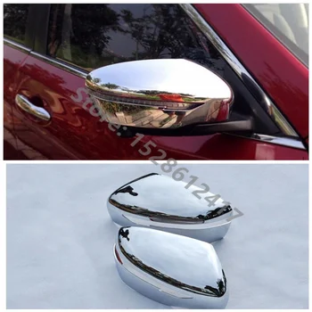 Для Nissan Qashqai J11 2016-2021 ABS Хромированная отделка зеркала заднего вида автомобиля/украшение зеркала заднего вида автомобильные аксессуары