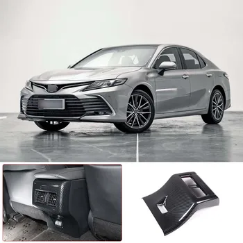 Для Toyota Camry 8-го поколения 2018-19, ABS, углеродное волокно, автомобильный задний кондиционер, выход воздуха, защитная крышка, наклейка, автозапчасти