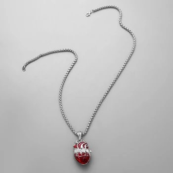 Женское Мужское ожерелье в виде сердца, светящаяся шкатулка, подвеска, цепочка, ожерелье Унисекс, ювелирные изделия для женщин, девочек-подростков