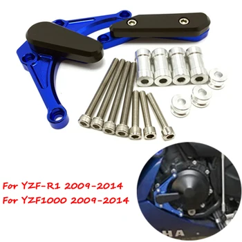 Защита двигателя мотоцикла с ЧПУ От падения, крышка статора, рамка, слайдер, защита от падения для Yamaha YZF1000 YZF-R1 YZF R1 YZFR1 2009-2014