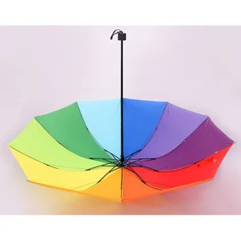 Зонты, Радужные зонты, Складные зонты, Трехстворчатые зонты, Рекламные зонты оптом для подарков
