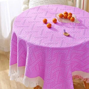 Кремовая маленькая квадратная скатерть ветер толстый прямоугольный коврик для стола крышка прикроватного столика