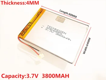 Литровый энергетический аккумулятор 406488 3,7 В 3800 мАч 406689 406590 литий-ионный планшетный ПК аккумулятор для 7,8,9-дюймового полимерно-литиевого аккумулятора