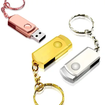 Металлический Ключ USB Флэш-накопитель 64 ГБ Флеш-накопитель 32 ГБ 16 ГБ 8 ГБ 4 ГБ Кольцевая флешка Memory Stick 128 ГБ usb-накопитель Memoria U Disk