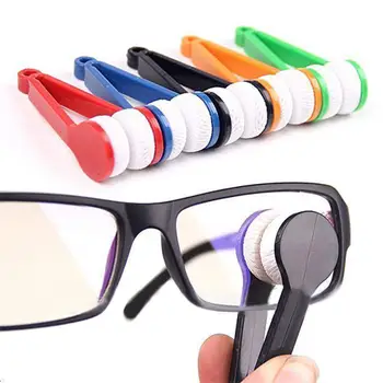 Мини Портативные Очки Eyeglasses Солнцезащитные Очки Щетка Для Чистки Очков Из Микрофибры