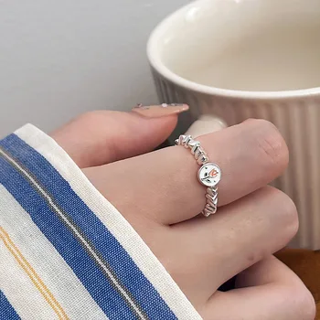 Минималистичные кольца-тюльпаны из стерлингового серебра 925 пробы для женщин, модные креативные украшения с неправильной геометрией на День рождения, подарки