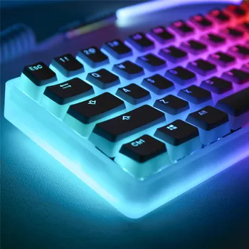 Набор клавиш Pudding Keycaps PBT OEM 104 с Полупрозрачным Слоем На Заказ Для Механической клавиатуры Cherry MX RGB ANSI Layout