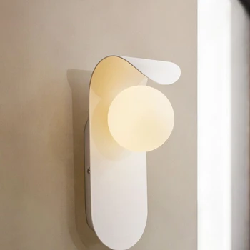 Настенный светильник в Скандинавском стиле, Прикроватная Тумбочка для спальни, Современный минималистичный ТВ-фон, Настенные вставки, Креативная минималистичная Лестница