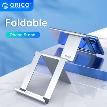 Настольная подставка для телефона ORICO, Универсальная складная настольная подставка для планшета iPhone Samsung Xiaomi iPad, металлическое крепление для планшета