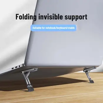 Невидимый держатель для ноутбука и телефона, Складной Универсальный кронштейн для задней наклейки из алюминиевого сплава для Ipad Iphone Legion