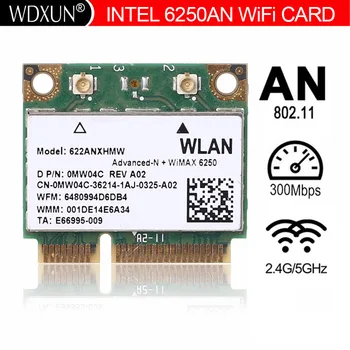 Новая беспроводная карта для Intel Advanced-N + WiMAX 6250 622ANXHMW 300 Мбит/с 802.11a/b/g/n Mini PCIe