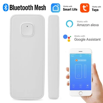 Новый Bluetooth Сетчатый Датчик SIG Двери, окна, детектор Беспроводной Охранной сигнализации с питанием от батареек 2 * AAA Tuya Smart Home Security