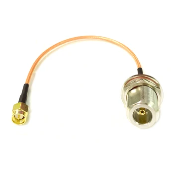 Радиочастотный кабель с косичкой SMA Штекерный выключатель N Женская перегородка RG316 Для беспроводной связи 15 см, количество 10 шт.
