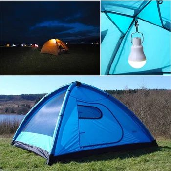 Светодиодные лампы Лампа на солнечной энергии Портативная Перезаряжаемая Лагерная Палатка Ночная рыбалка Аварийная Энергетическая Панель Солнечный свет на открытом воздухе