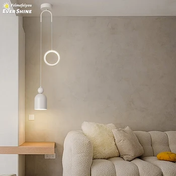 Светодиодный подвесной светильник Внутреннее освещение Домашнего декора Для кухни Гостиной Кабинета Nordic Creative Прикроватная лампа для спальни