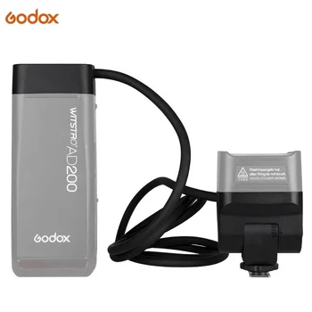 Удлинительная головка вспышки Godox EC200 AD200 с кабелем длиной 2 М, Портативная светодиодная лампа Вне камеры для Аксессуара Godox AD200 AD200Pro Flashpoint