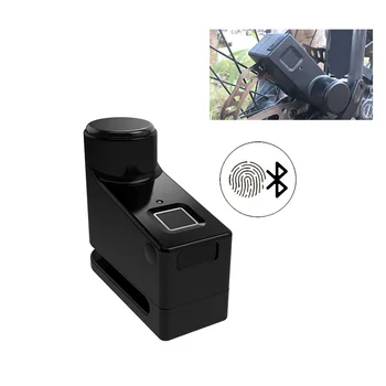 Умный Замок Дискового тормоза Отпечатков пальцев Противоугонный Bluetooth Электрический Замок Водонепроницаемый для Мотоцикла Велосипеда