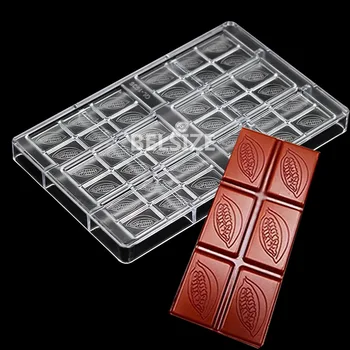 Форма для шоколадных батончиков из поликарбоната, Инструменты для украшения тортов, экологически чистые кондитерские изделия, Форма для выпечки конфет
