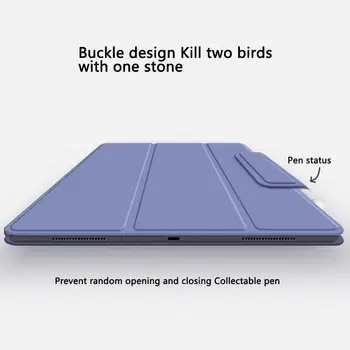 Цветной чехол для планшетного ПК с магнитной пряжкой и двойным боковым зажимом, защитный чехол, совместимый с планшетом Ipad Air 5/air 4 10,9 