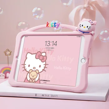 Чехол Hello Kitty для iPad Air 2021 с милым рисунком Air 4, мягкий силиконовый защитный чехол для iPad Pro Mini 6, чехол 10,2 дюйма