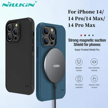 Чехол NILLKIN Для iPhone 14 Pro /14 Pro Max Super Frosted Shield Pro PC + TPU Магнитная Матовая Задняя крышка Для iPhone 14 Магнитный чехол