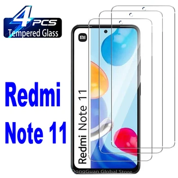 4 Шт. Закаленное Стекло Для Xiaomi Redmi Note 11 T 12 Turbo T 5G 10 Pro A2 Redmi 12C 10C 11R Poco C55 C40 C3 Защитное Стекло для экрана