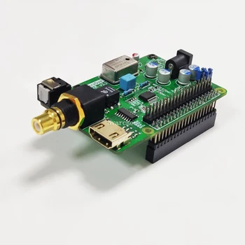 Nvarcher I2S Коаксиальный Оптический HDMI DAC Цифровой аудио Звуковая карта Расширения Плата Декодирования DSD512 для Raspberry Pi 2B + 3B 4B