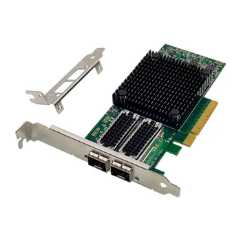 PCI-E X8 10 Гигабитная Оптическая Серверная сетевая карта Mellanox ConnectX-4 PCI-E 3.0 X8 с двумя Портами 25G SFP + Оптический LC